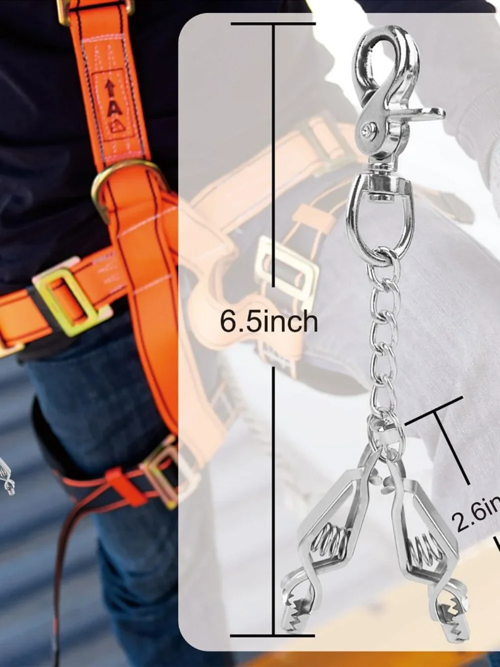 MELOTOUGH Metal Glove Clip Heavy Duty Glove Clips for Work Glove Holders Safety